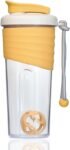 Shaker Bottle for Protein Mixes，24 oz，Protein Shaker Bottles with Whisk Ball, Mixer Bottle, Protein Bottle,Portable Pre Workout Whey Protein Drink Shaker Cup，Yellow