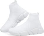 Walking Shoes for Men’s Lightweight High Top Sneakers Breathable Knit Athletic Running Shoes  Gym Sports Shoes