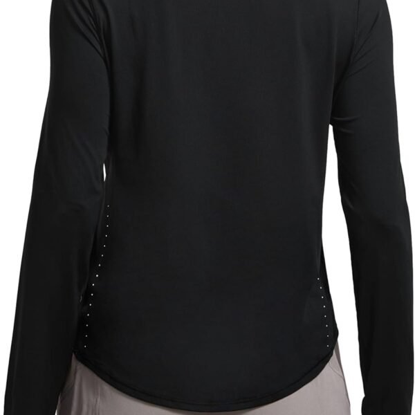 Lightweight Long Sleeve Workout Shirts for Women Gym Running Fall Tshirts High Neck Athletic Training Tops