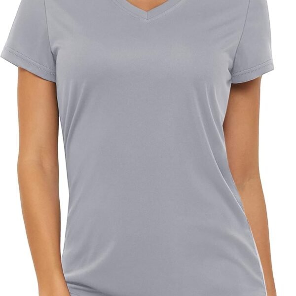 Women's T Shirts V-Neck Short Sleeve UPF 50+ Sun Protection Performance Quick Dry Athletic Shirts Tee Tops