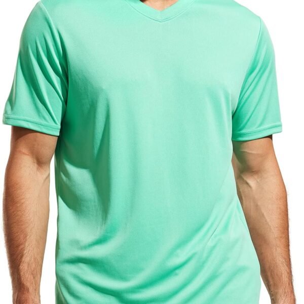Men's Quick Dry Workout Shirts Moisture Wicking Running Athletic Performance T-Shirts Recycled Polyester Top Tee