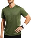 Men's Quick Dry Workout Shirts Moisture Wicking Running Athletic Performance T-Shirts Recycled Polyester Top Tee