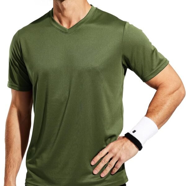 Men's Quick Dry Workout Shirts Moisture Wicking Running Athletic Performance T-Shirts Recycled Polyester Top Tee